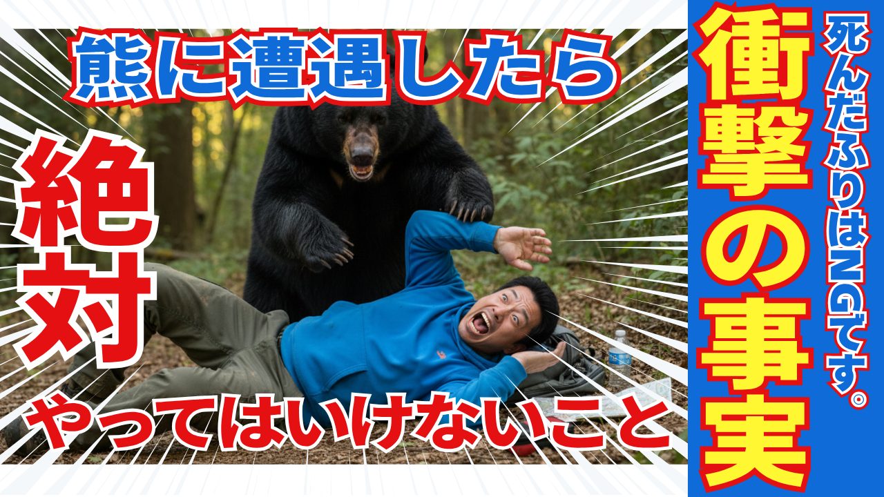 熊に遭遇したら やってはいけないことのサムネイル